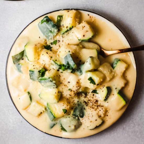 Keto Zucchini Mac and Cheese