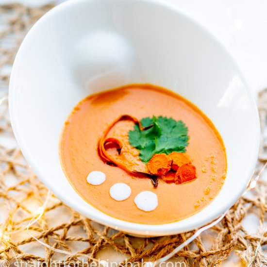 Thai Inspired Coconut Carrot Soup