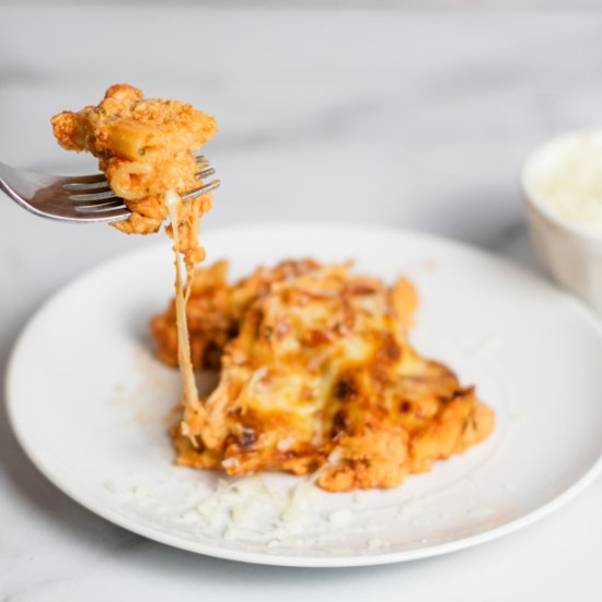 Cheesy Baked Ziti al Forno Pasta