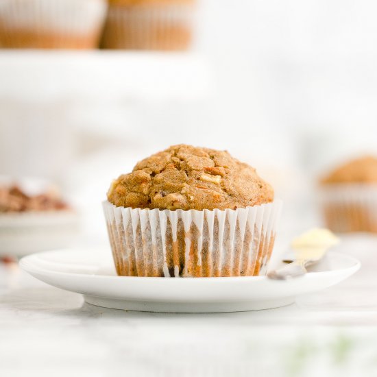 Morning Glory Oatmeal Muffins