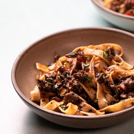 Sausage and Mushroom Ragu