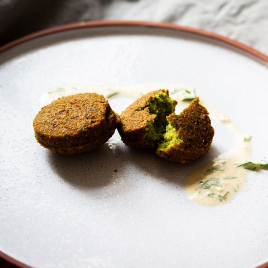 Falafel: Handmade and perfect.