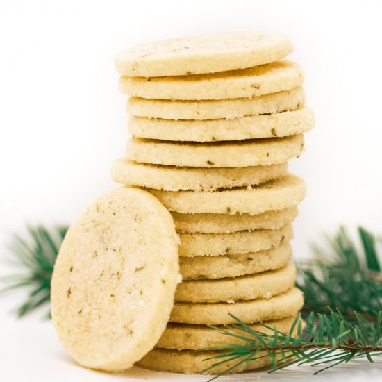 Douglas Fir Shortbread Cookies