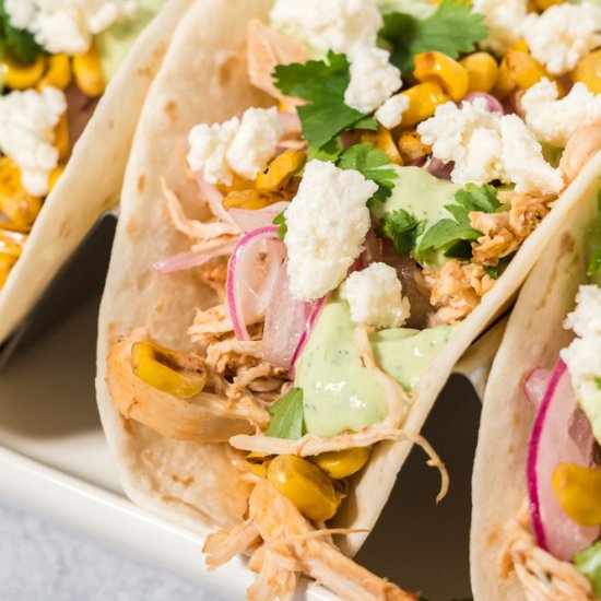 Slow Cooker Chipotle Chicken Tacos