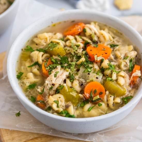 Rotisserie Chicken Noodle Soup