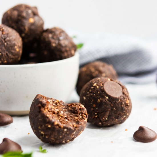 Mint Chocolate Brownie Bites