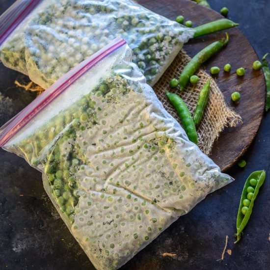 How to freeze fresh peas