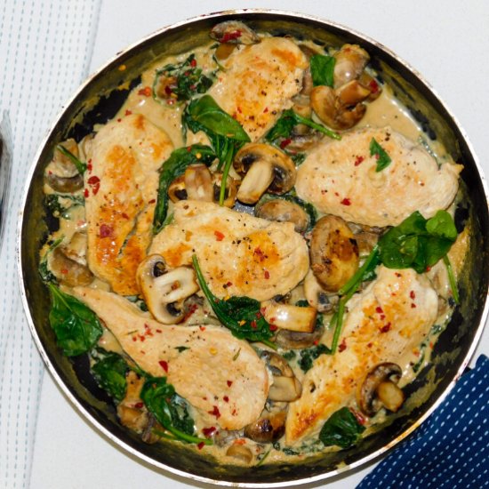 Chicken and Mushroom with a Ricotta