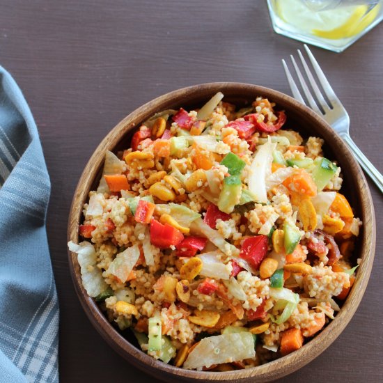 Millet Salad with vegetables