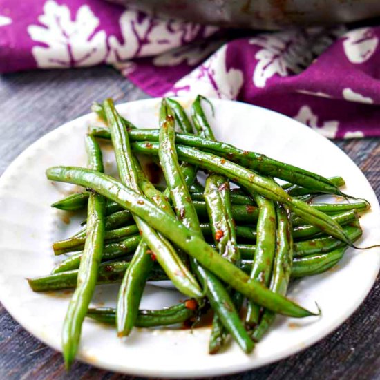 Low Carb Spicy Asian Green Beans