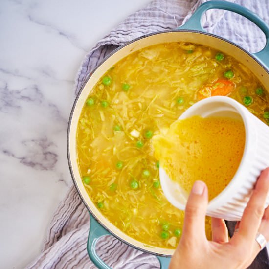 Vegetarian Egg Drop Soup