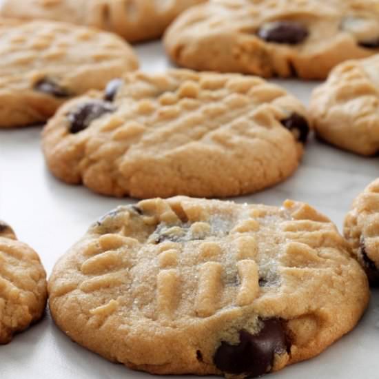 Peanut Butter and Chocolate Cookies