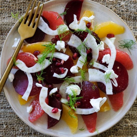 Winter Citrus, Beet & Fennel Salad