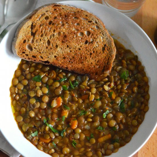 Puy Lentil Soup