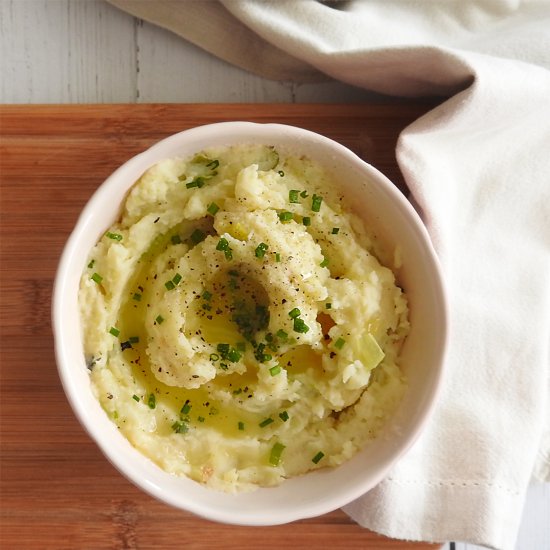 Garlic & Leek Mashed Potatoes