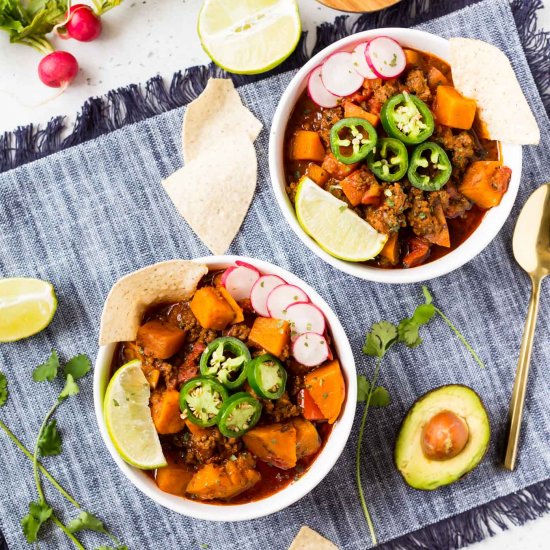 Instant Pot Sweet Potato Chili