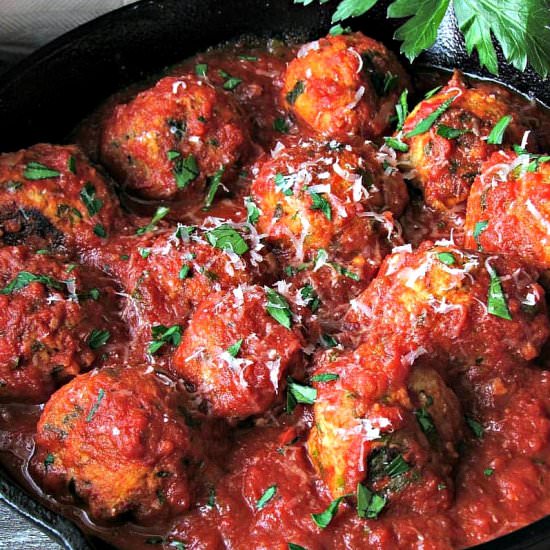 Turkey Meatballs in Marinara