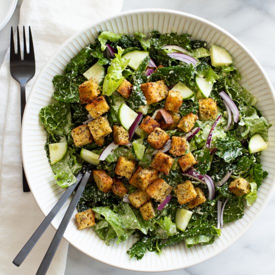 Kale Caesar Salad