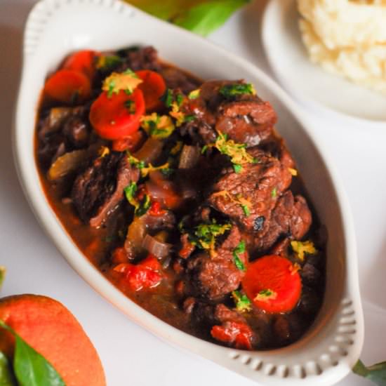 BEEF STEW WITH ORANGE GREMOLATA