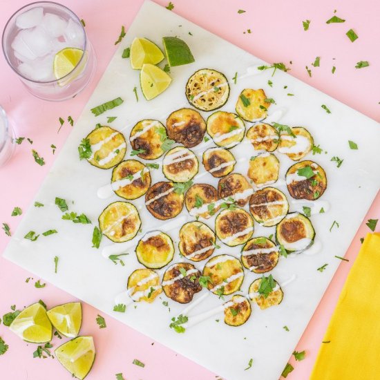 ZUCCHINI CHIPS WITH ZESTY COCONUT