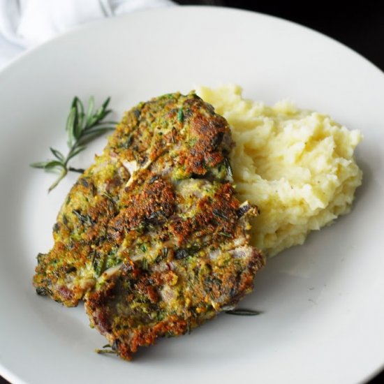 ROSEMARY CRUSTED LAMB STEAKS