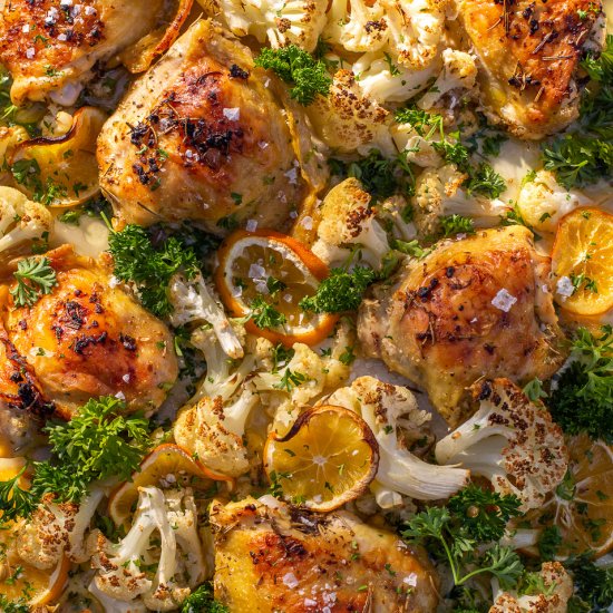 Greek Baked Chicken Thighs