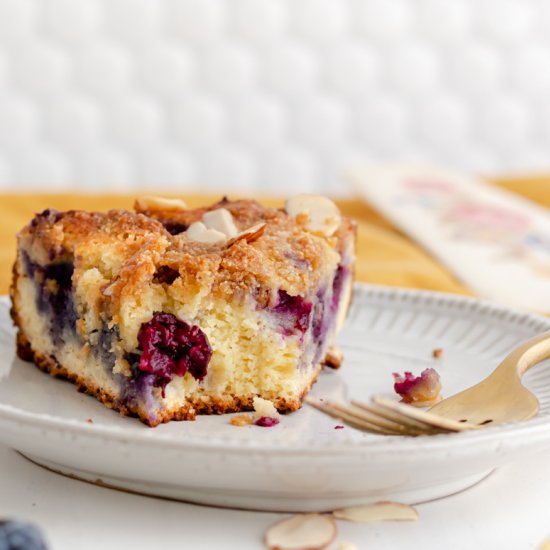 Keto Blueberry Coffee Cake