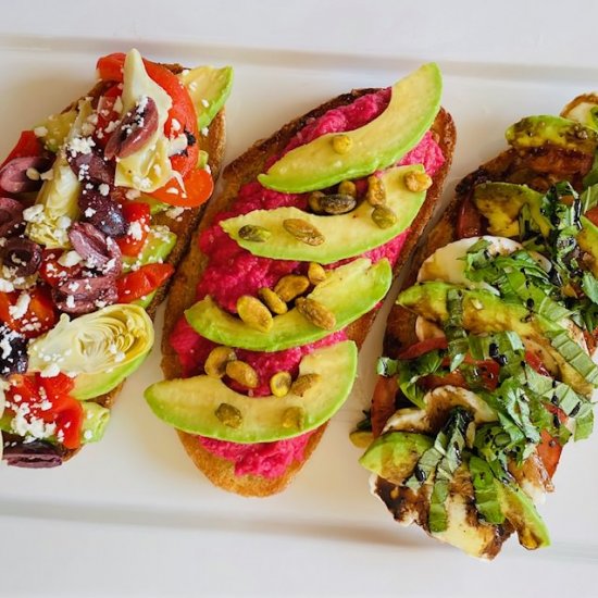 3 Healthy Avocado Toast Variations