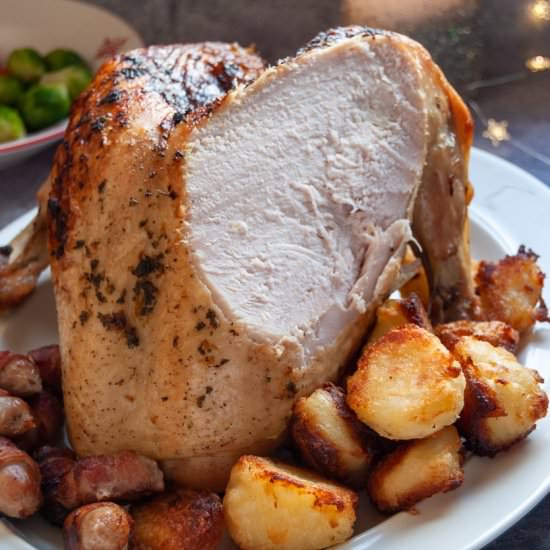 Easy Brined Roast Turkey Crown