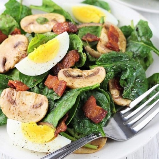 Spinach Salad With Bacon Dressing