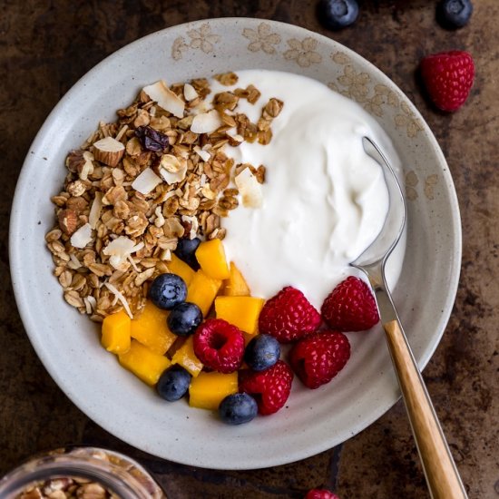 Coconut Cardamom Granola