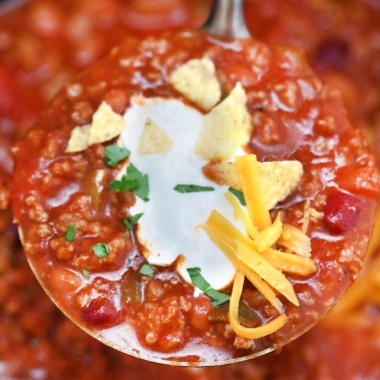 Slow Cooker Wendy’s Chili Copycat