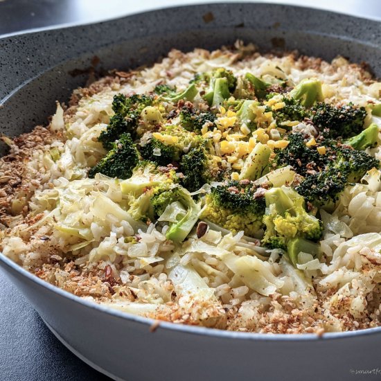 Broccoli rice bake casserole