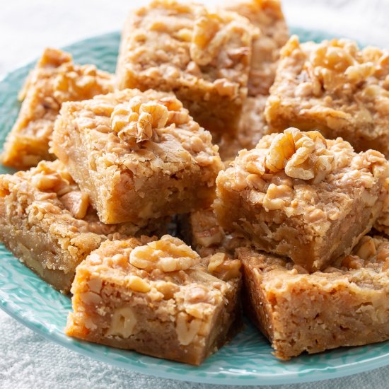 Walnut Toffee Bars