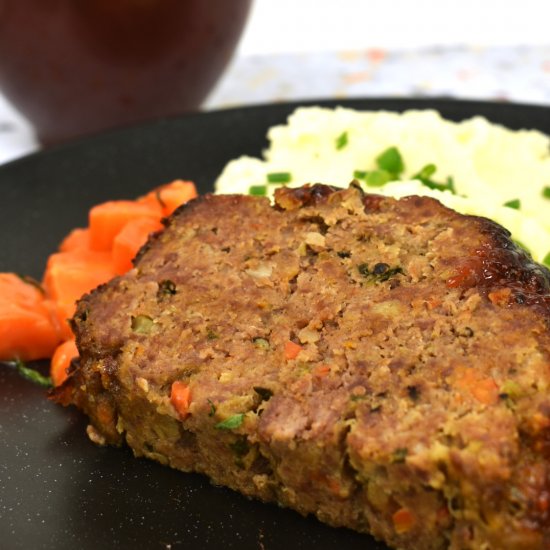 Maple Bourbon Glazed Meatloaf