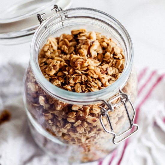 Healthy Maple Walnut Granola