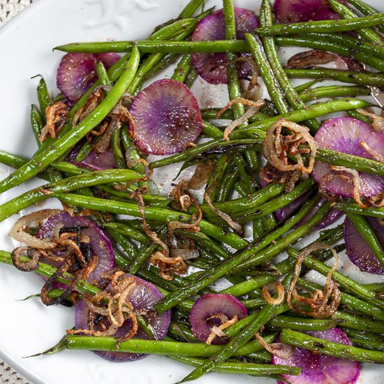 Haricot Vert with Pan-Fried Shallot