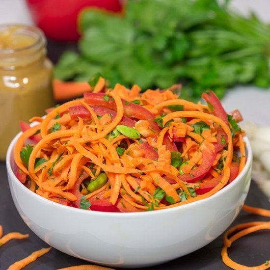 Thai Peanut Carrot Noodles