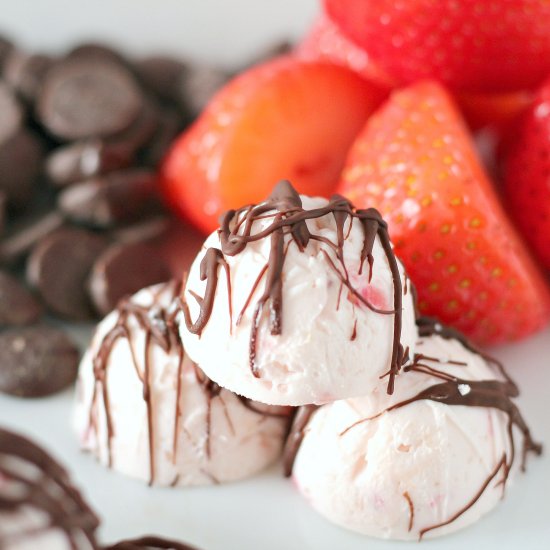 Keto Chocolate Strawberry Fat Bombs