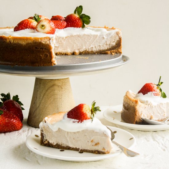 Baked Strawberry Cheesecake