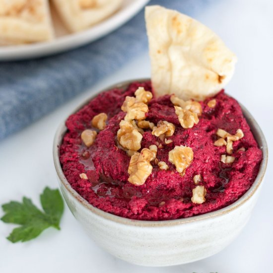 Roasted Beet and Walnut Dip