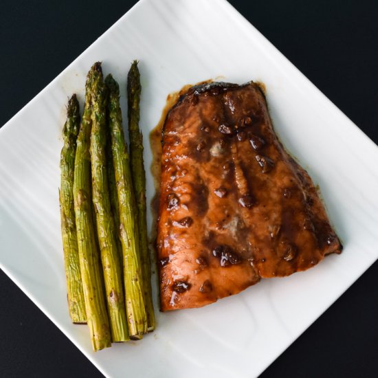 Easy Balsamic Roasted Salmon