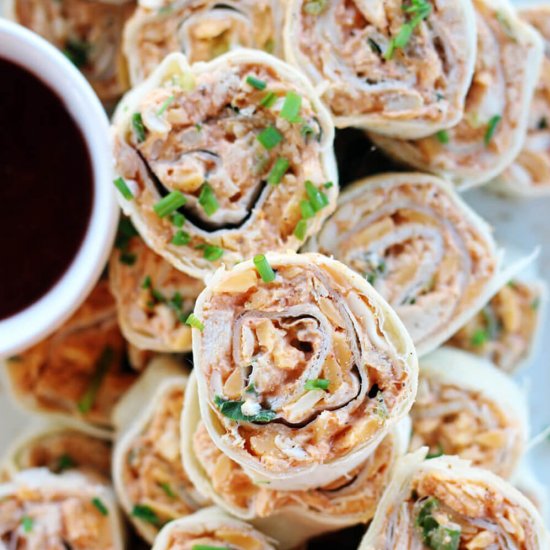 BBQ Chicken Cheddar Pinwheels