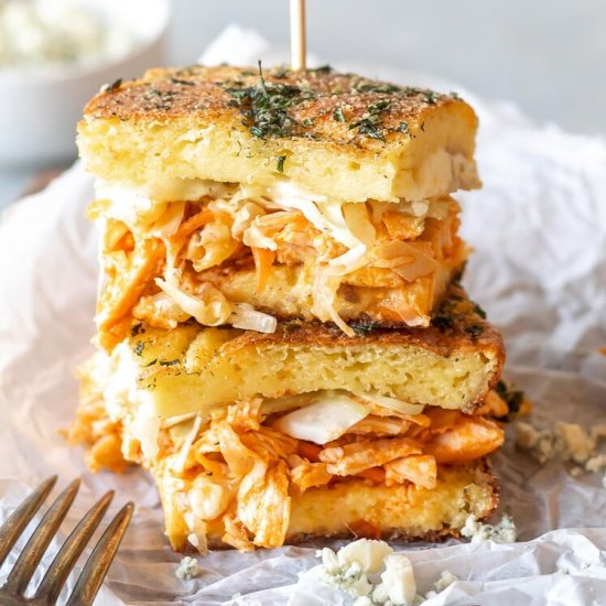 Keto Buffalo Chicken Sliders