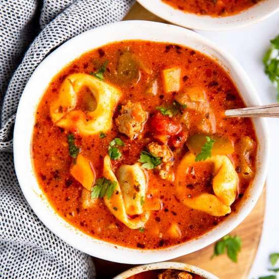 Sausage Tortellini Soup