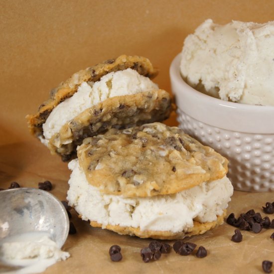 Ice Cream Cookie Sandwiches