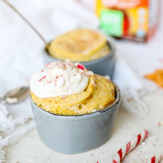 White Chocolate Peppermint Mug Cake