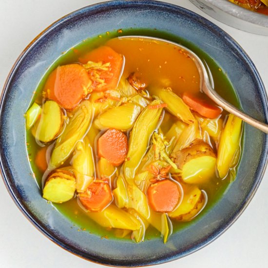 SWEET POTATO LEEKS SOUP