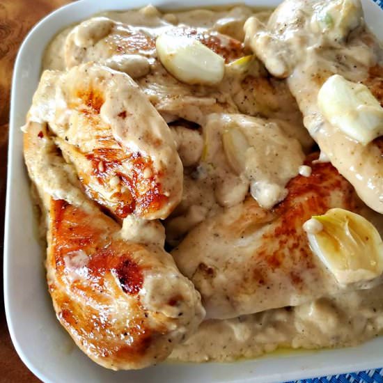 Creamy Garlic Mushroom Chicken