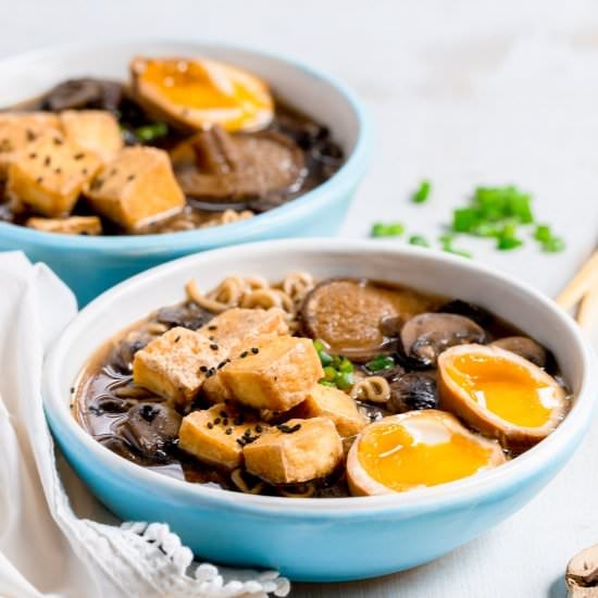 Mushroom Tofu Ramen